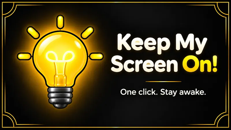 Keep My Screen On! screenshot 1 (video preview)