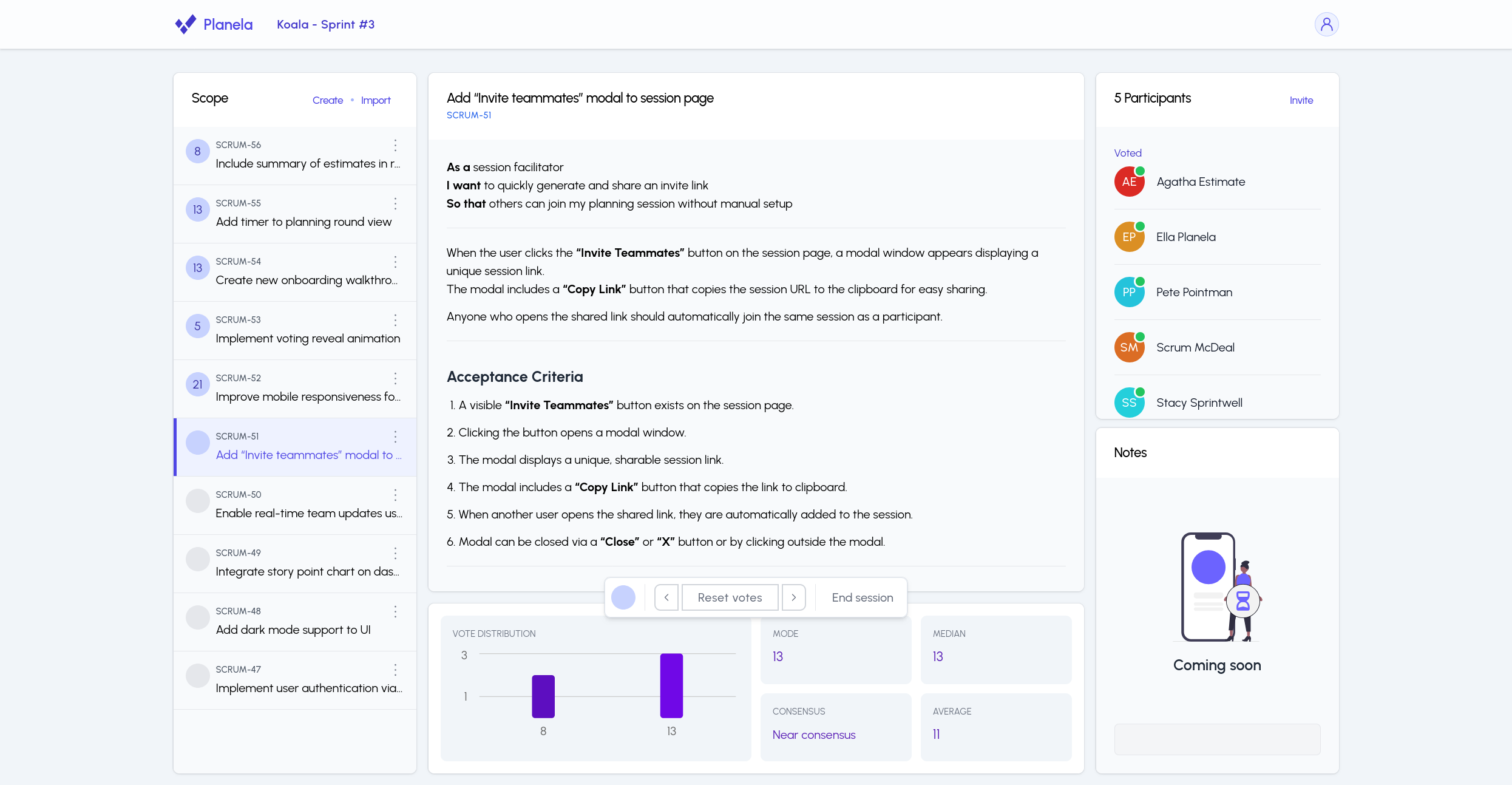 Planela - Screenshot 2 showing product features and functionality