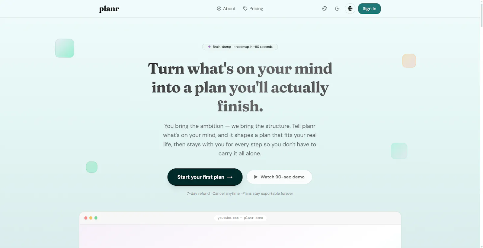 planr screenshot 2