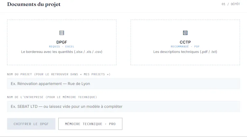 SEBAT · Le chiffrage BTP  screenshot 1