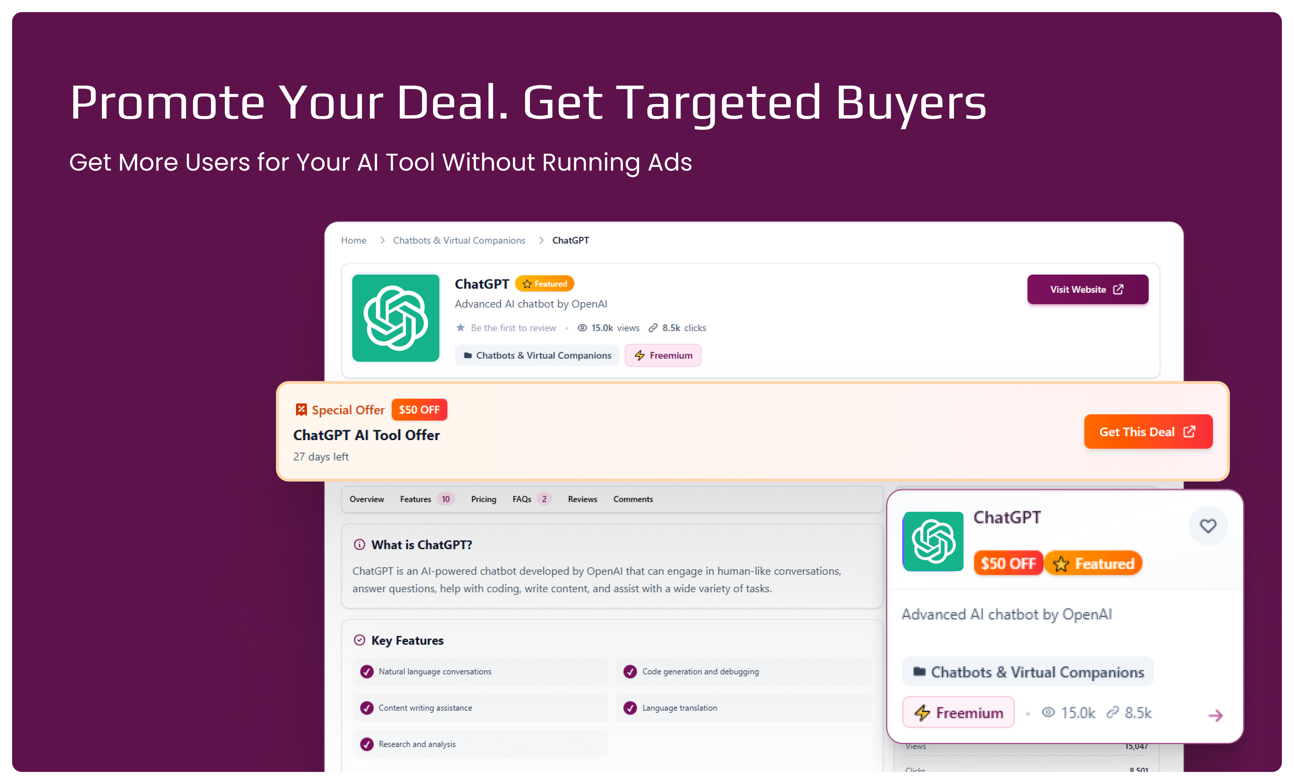 Find the Best AI Tool Deals in One Place gallery image