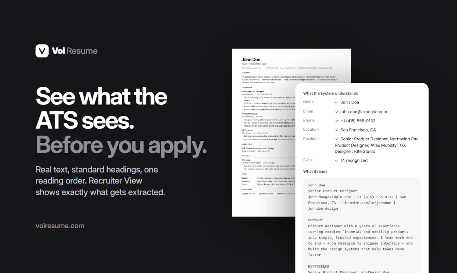 Voi Resume screenshot 7