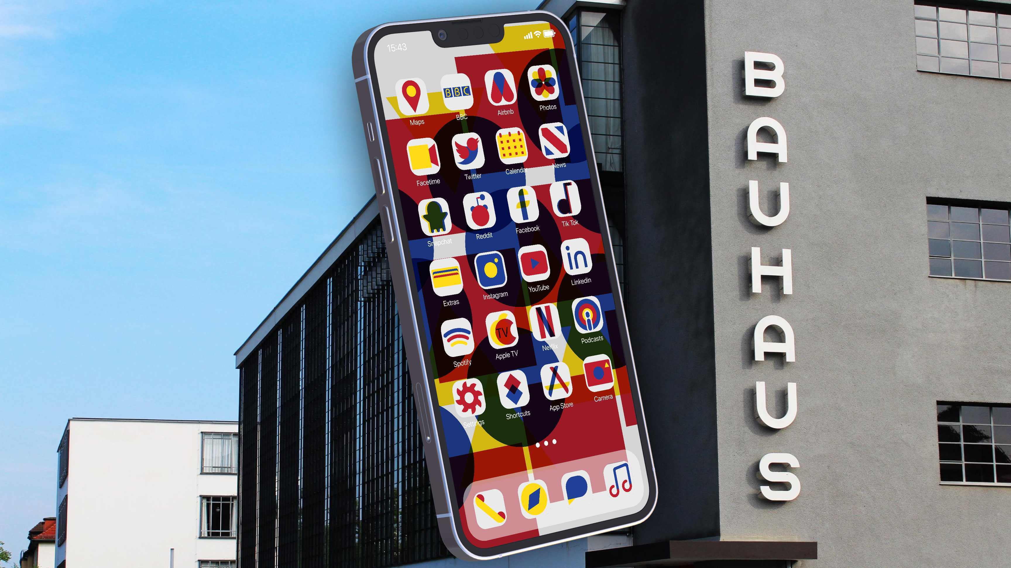 Bauhaus iOSアイコンと壁紙メディア2