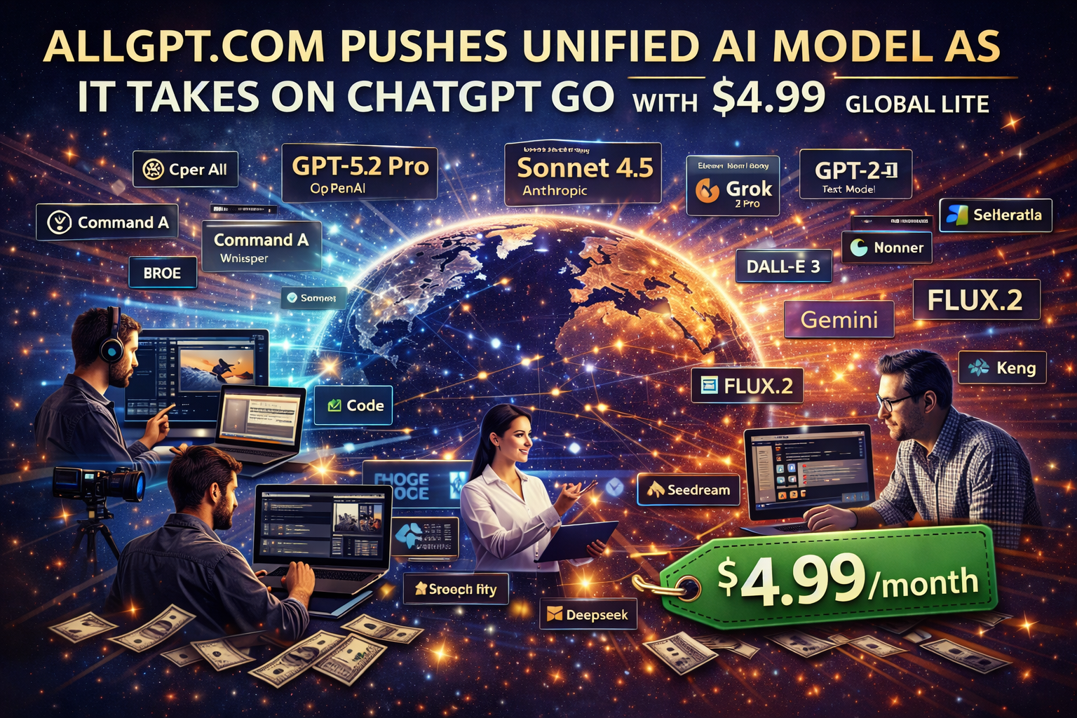 AllGPT - Main product screenshot demonstrating key features and user interface