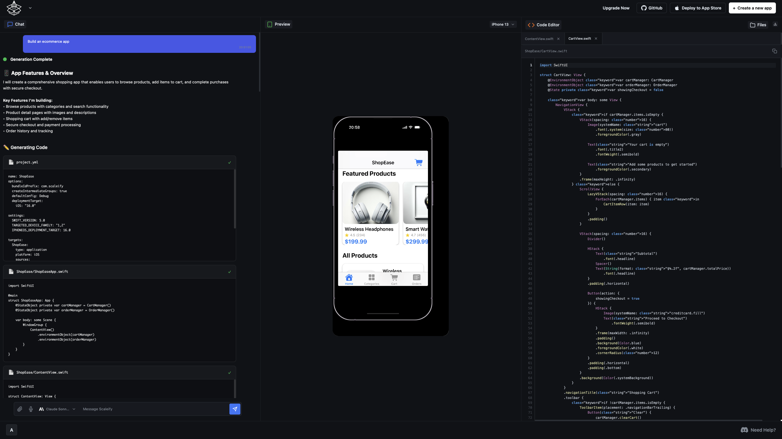 Scaleify – Native iOS apps in minutes gallery image