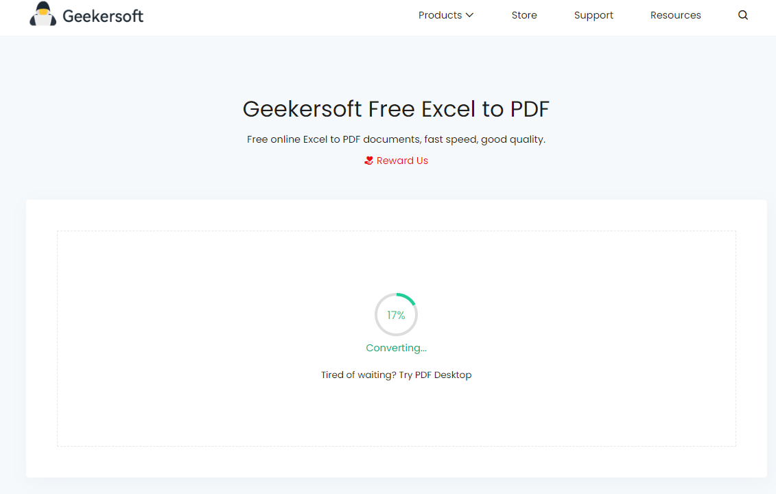 Geekersoft Free Excel para PDF media 1