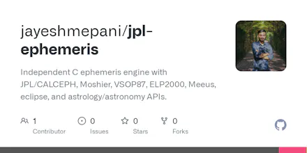 JPL Moshier Ephemeris gallery image