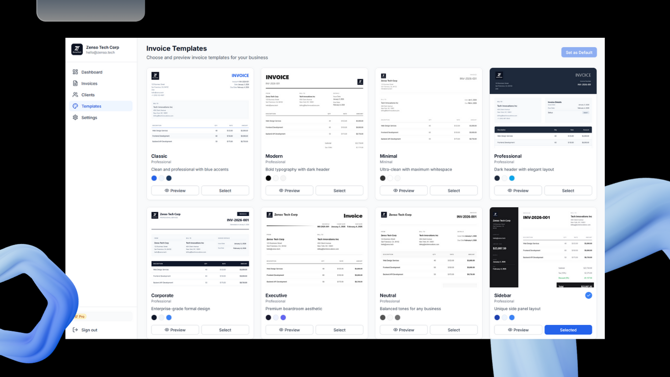 ZensoInvoice gallery image