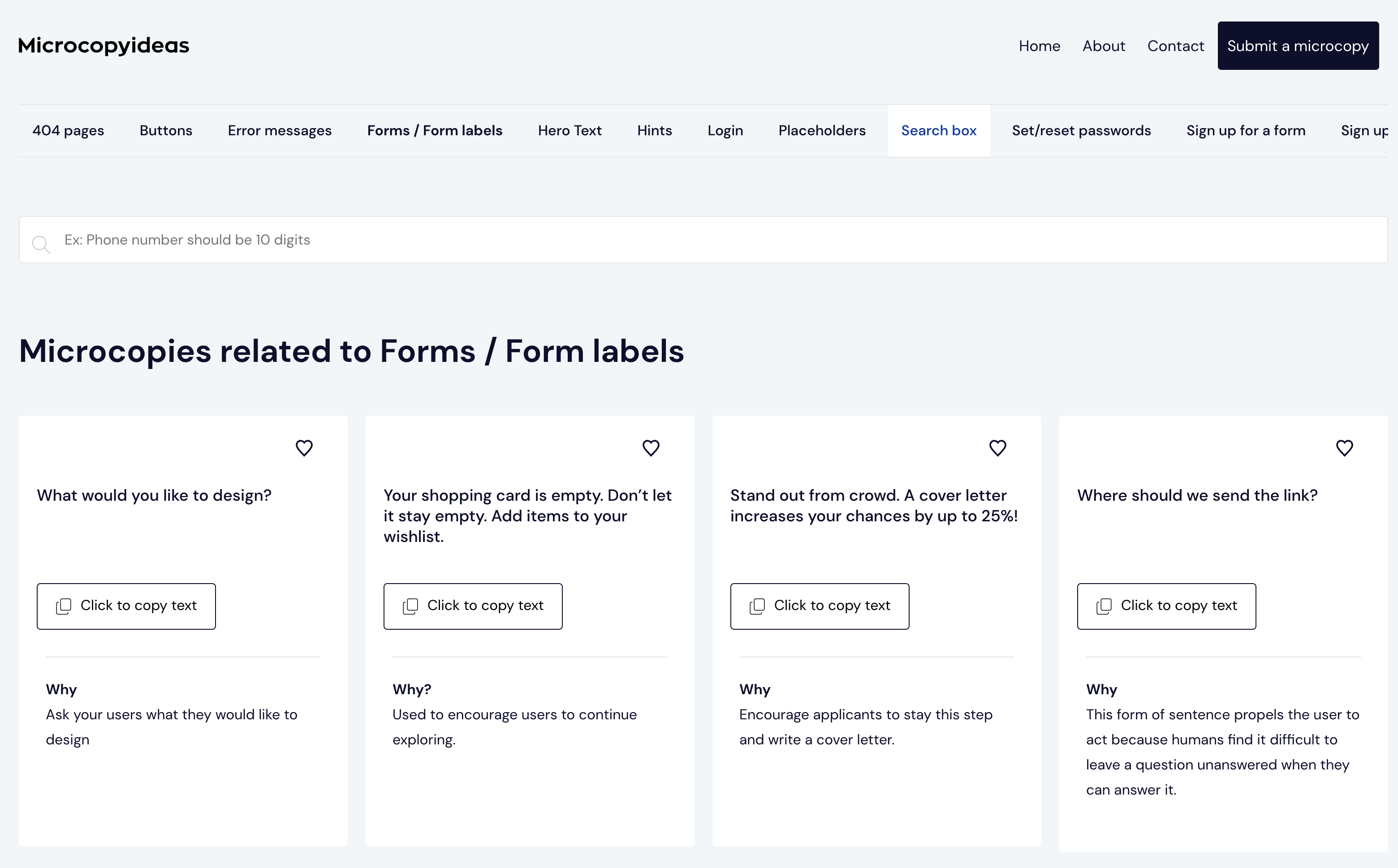 Microcopyideas gallery image