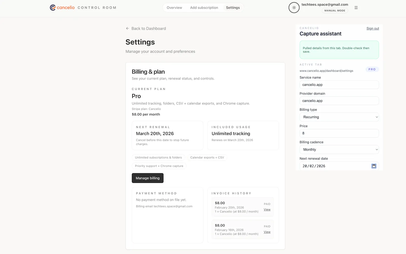 Cancelio screenshot 4