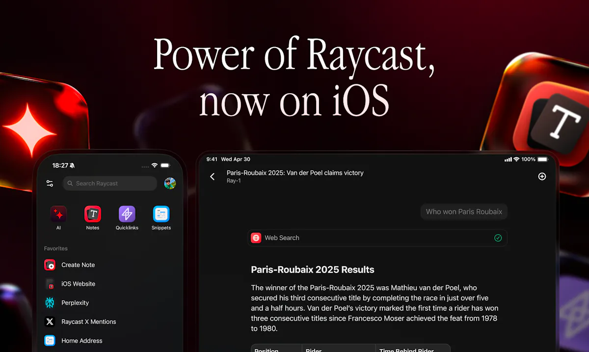 Raycast for iOS
