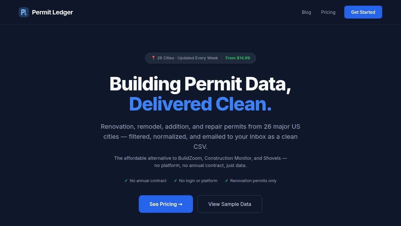 Permit Ledger gallery image