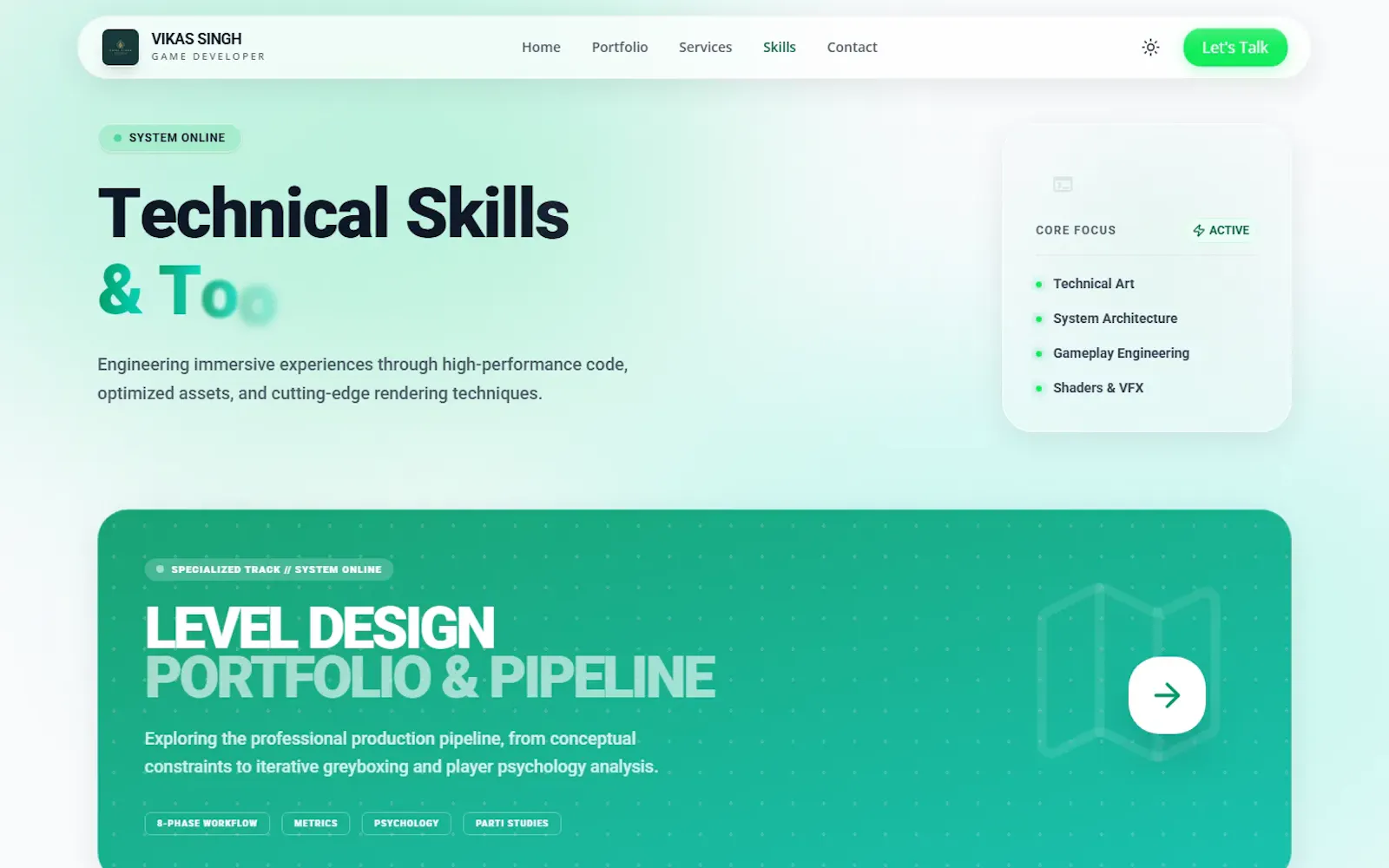 Vikas Singh Portfolio screenshot 3