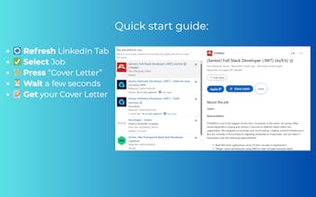 AI Cover Letter for LinkedIn gallery image
