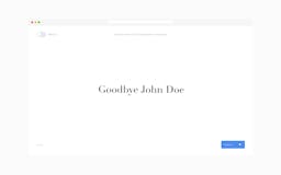 Goodbye John Doe media 1