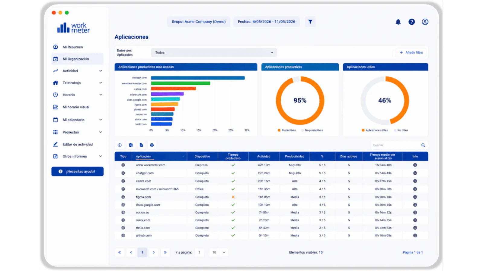 WorkMeter screenshot 4