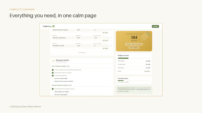 LittleSteps — New Baby Planner screenshot 6
