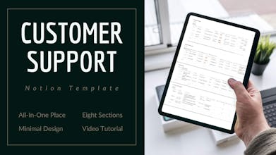 Notion Customer Support Template gallery image