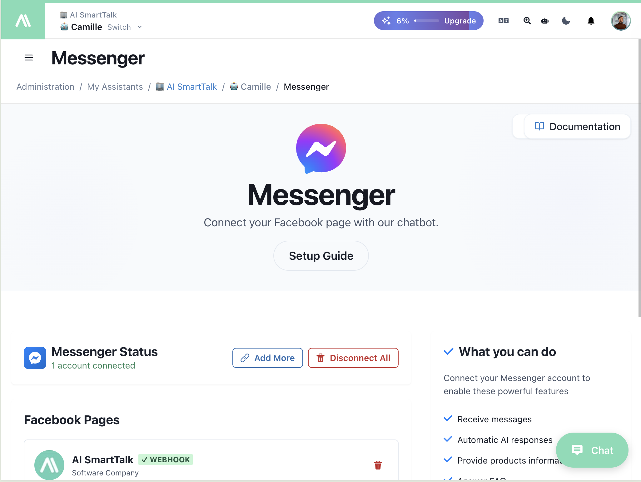 AI SmartTalk - Screenshot 3 showing product features and functionality