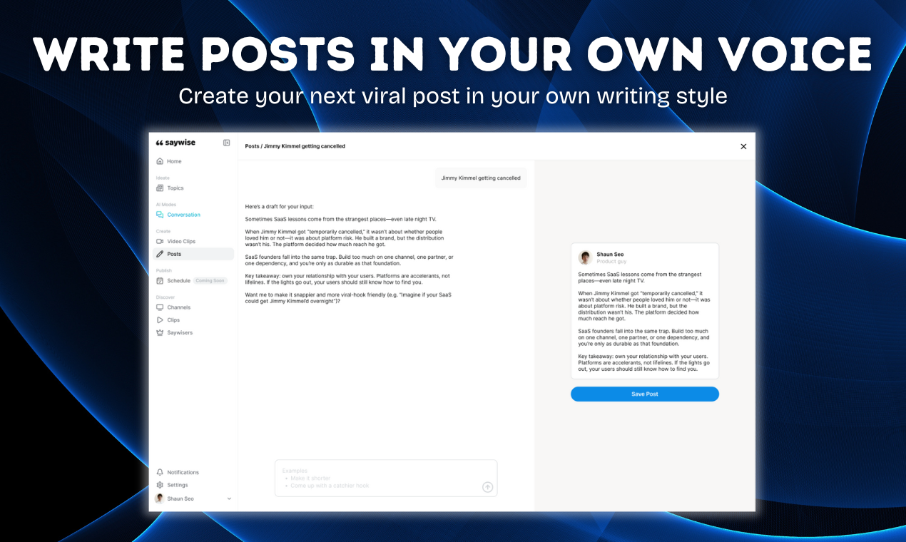 Saywise 2.0 - Screenshot 4 preview