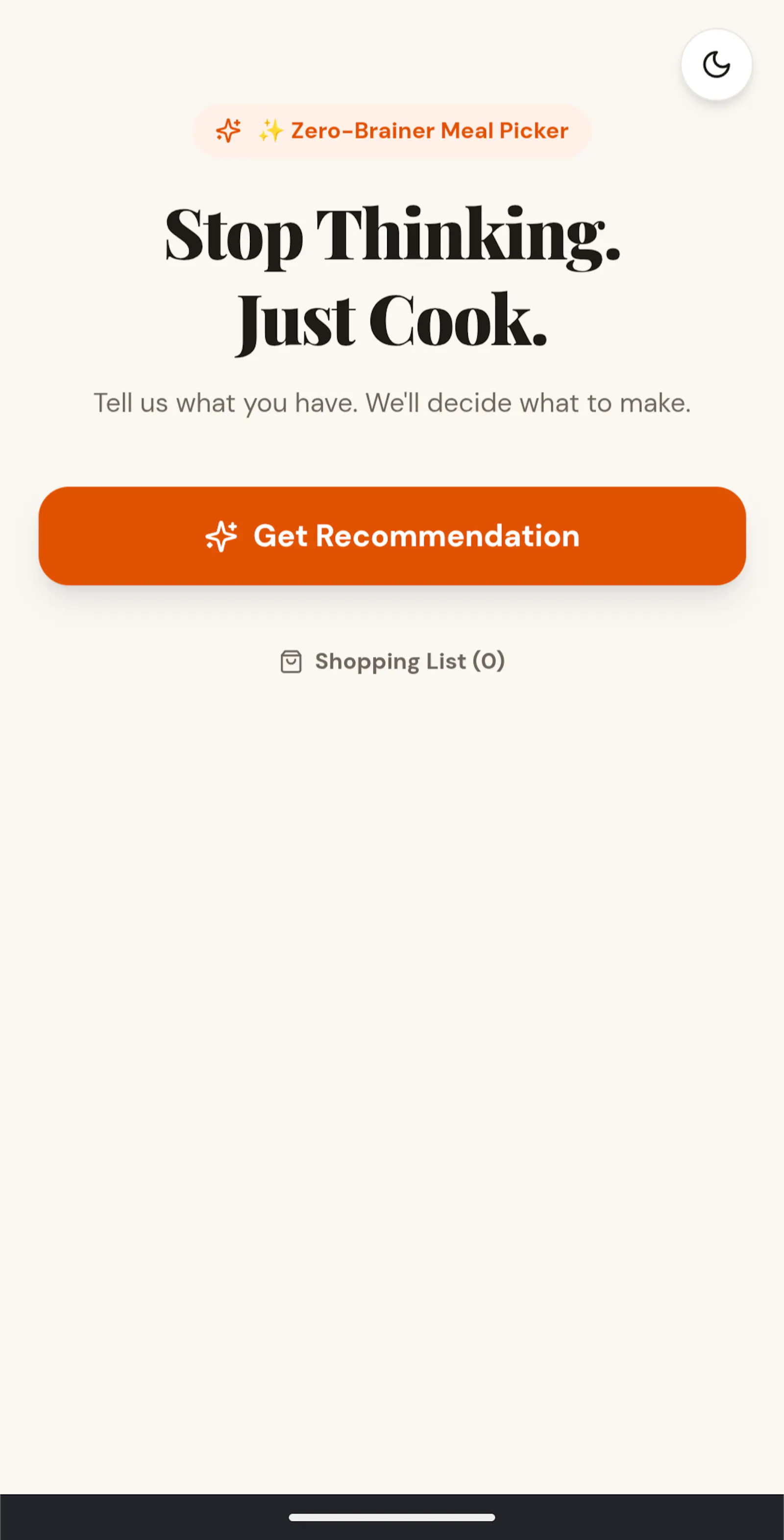 Your Next Meal screenshot 1