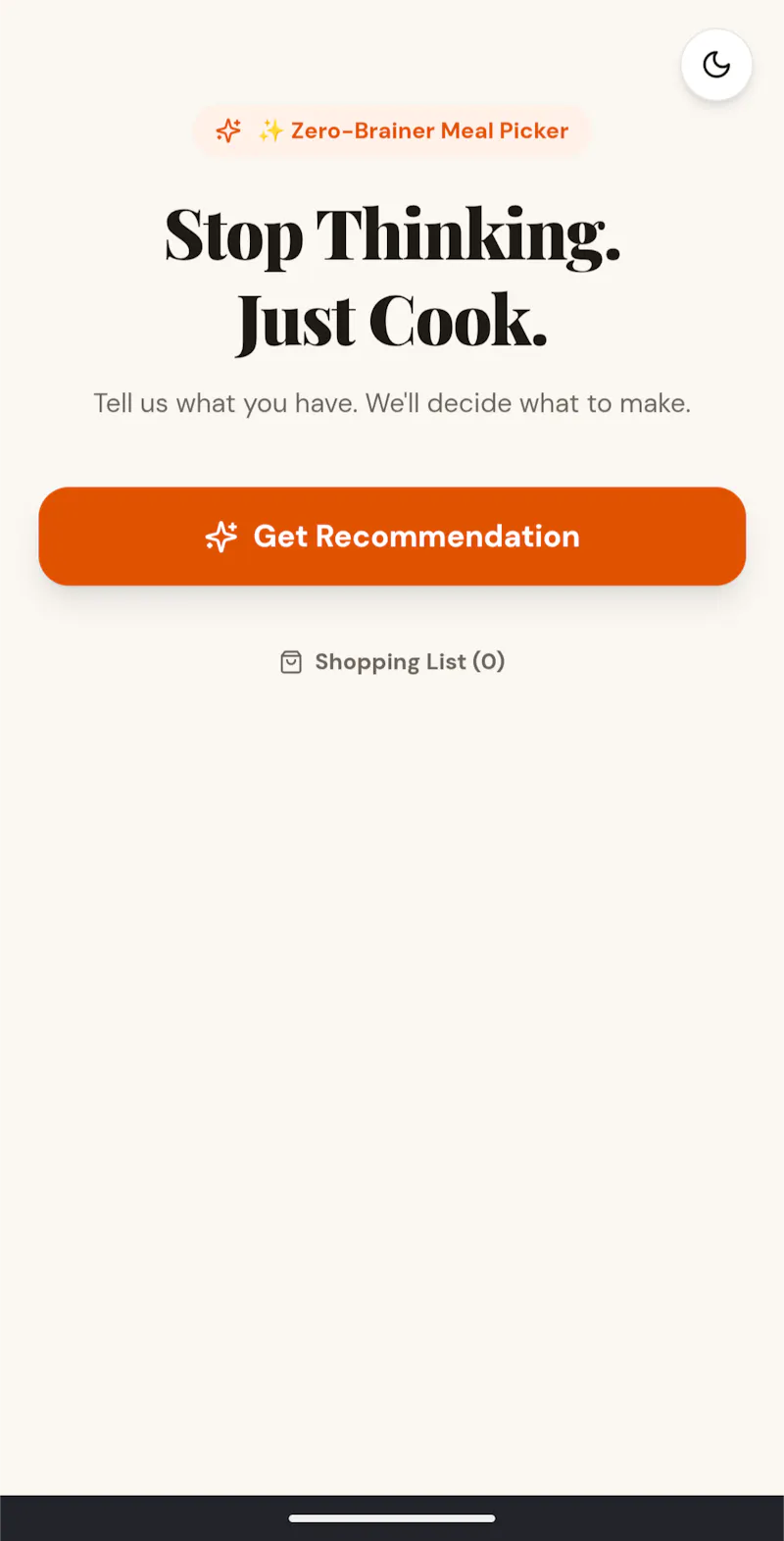 Your Next Meal screenshot 1