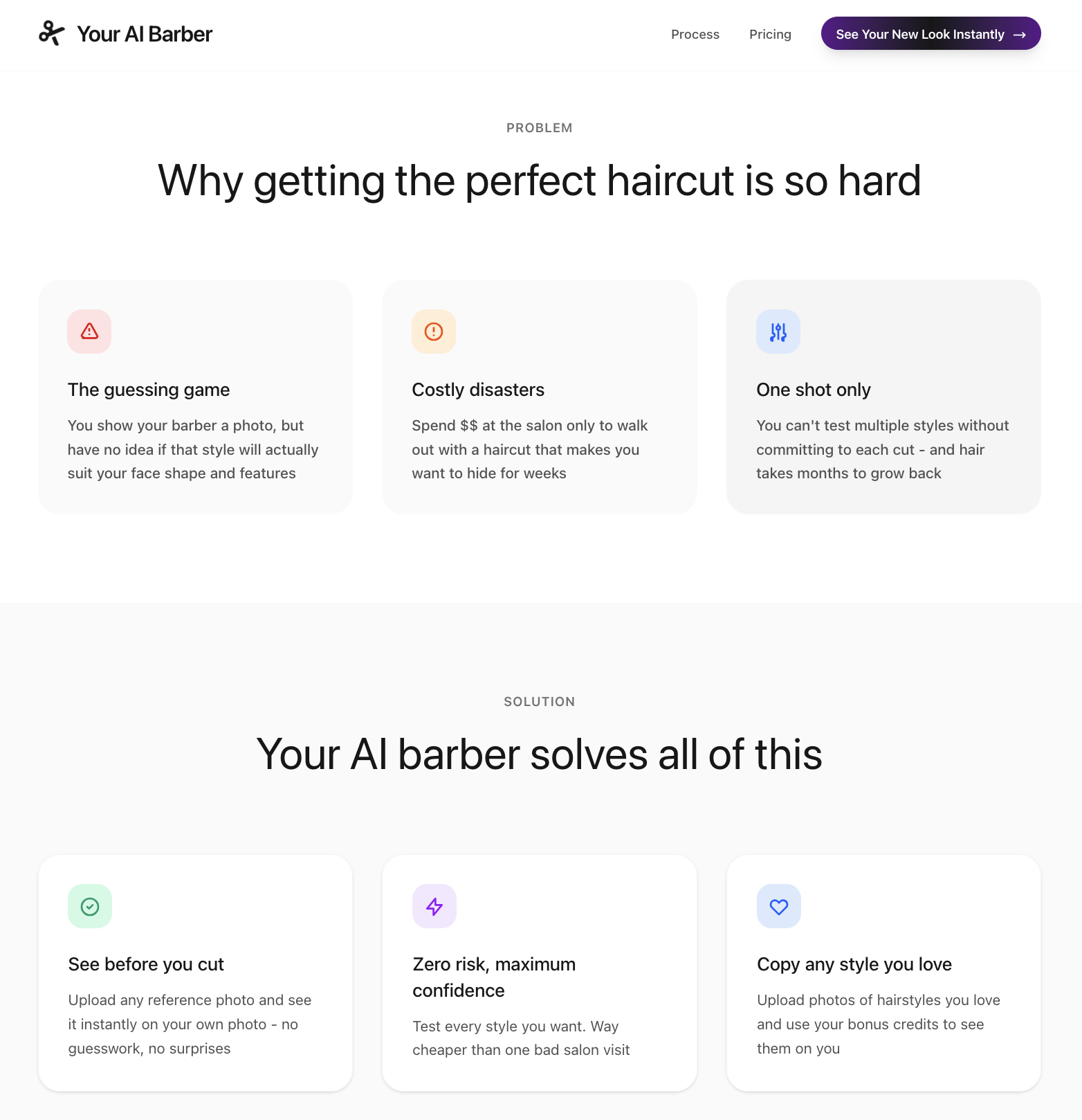 YourAIBarber - Screenshot 3 showing product features and functionality