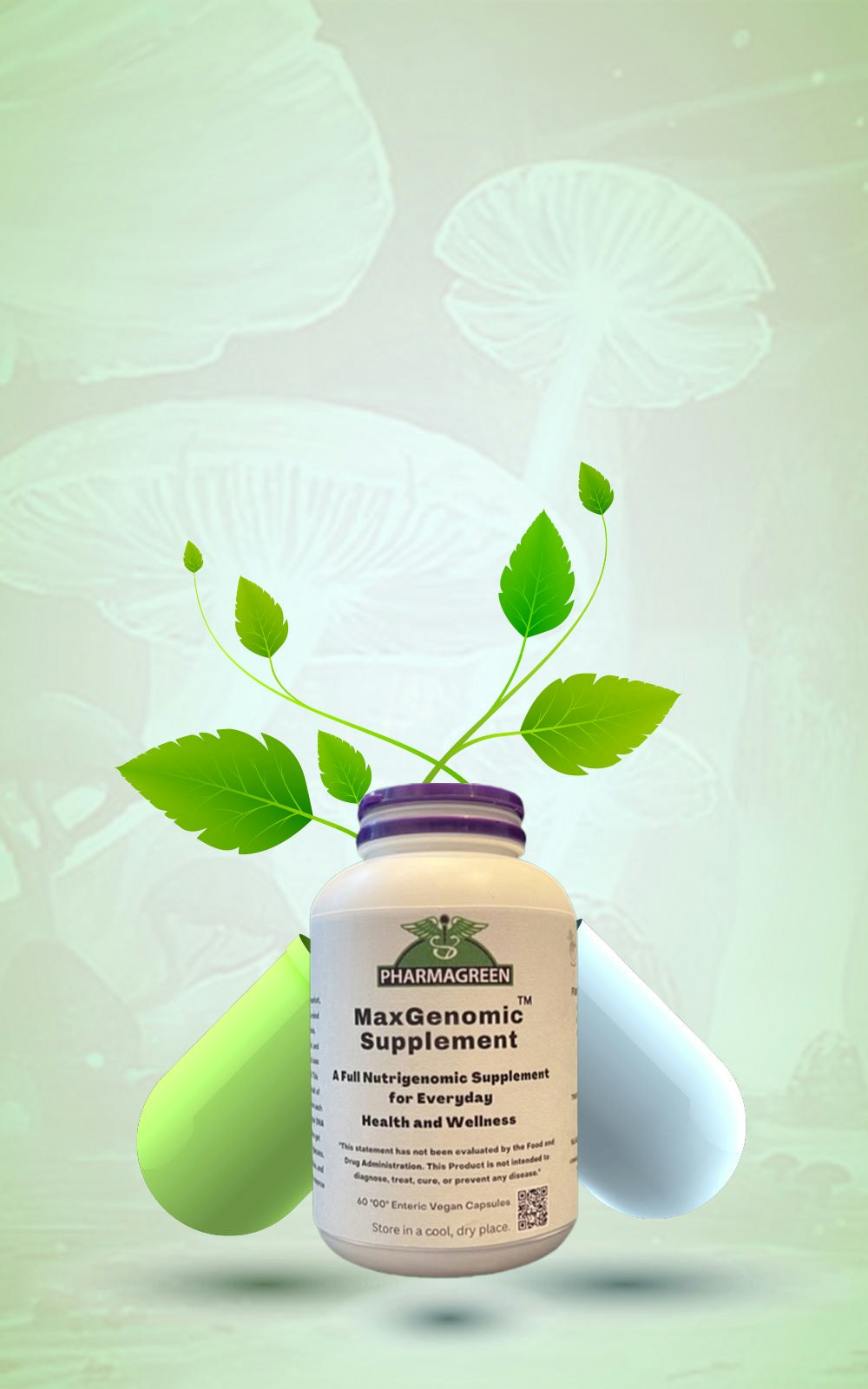 Suplementos naturais do produto genômico máximo. media 2