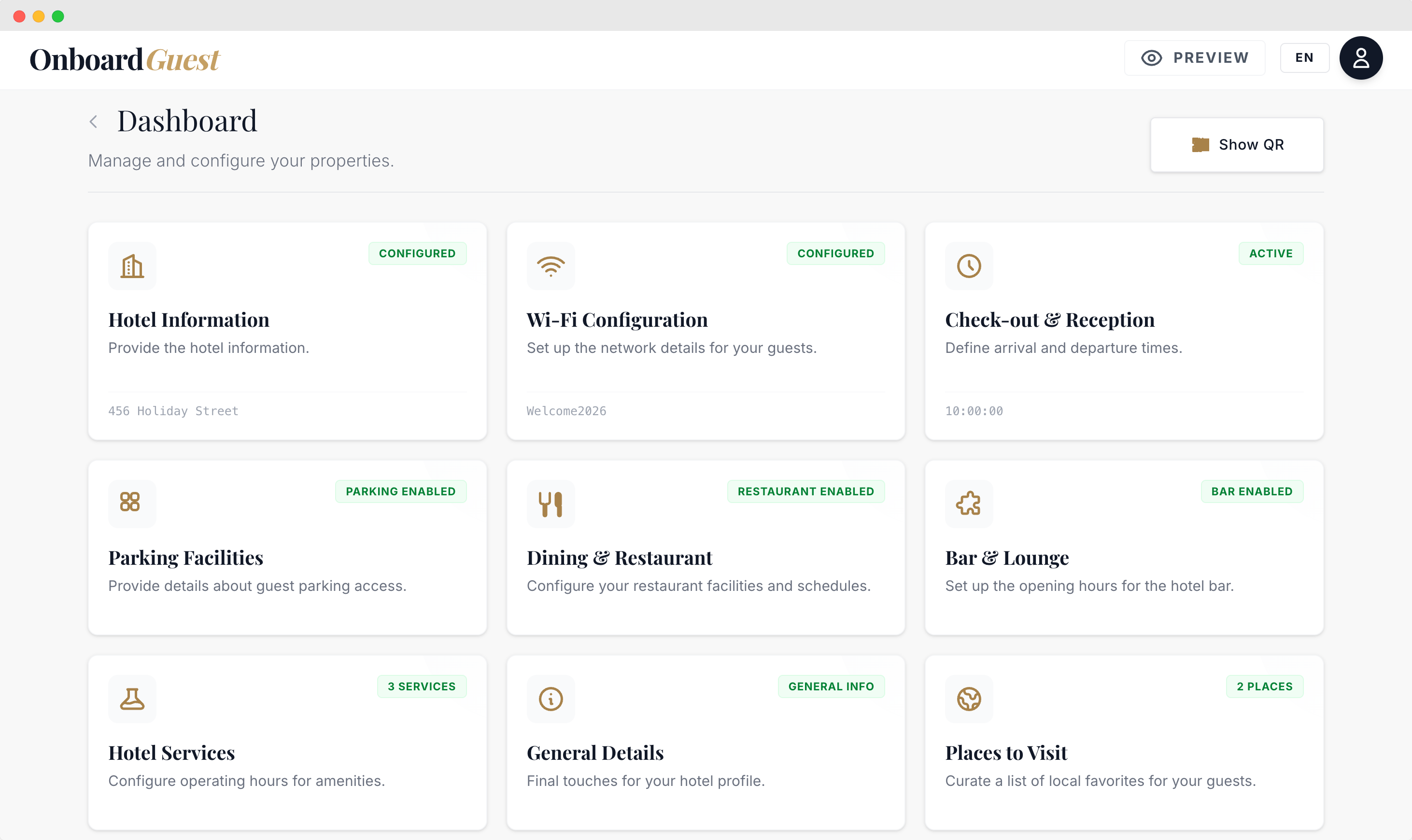 Onboard Guest - Screenshot 2 showing product features and functionality