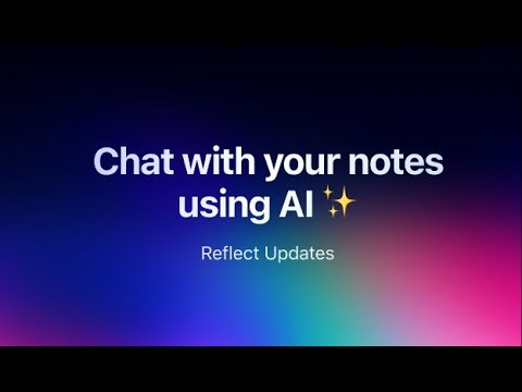 startuptile Reflect AI Search-Search and chat with your notes using AI.