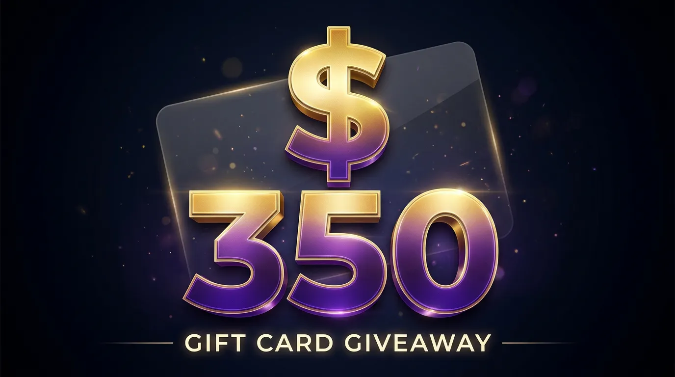 Share and Win: $350 Gift Card Giveaway gallery image