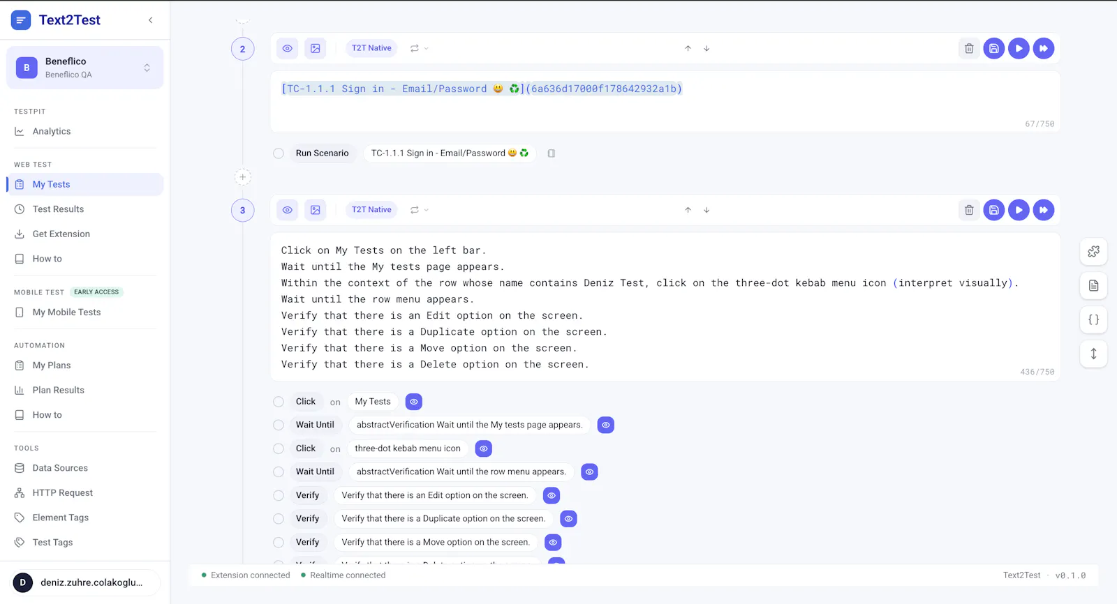 Text2Test | 0 → Test Suite in Minutes screenshot 2