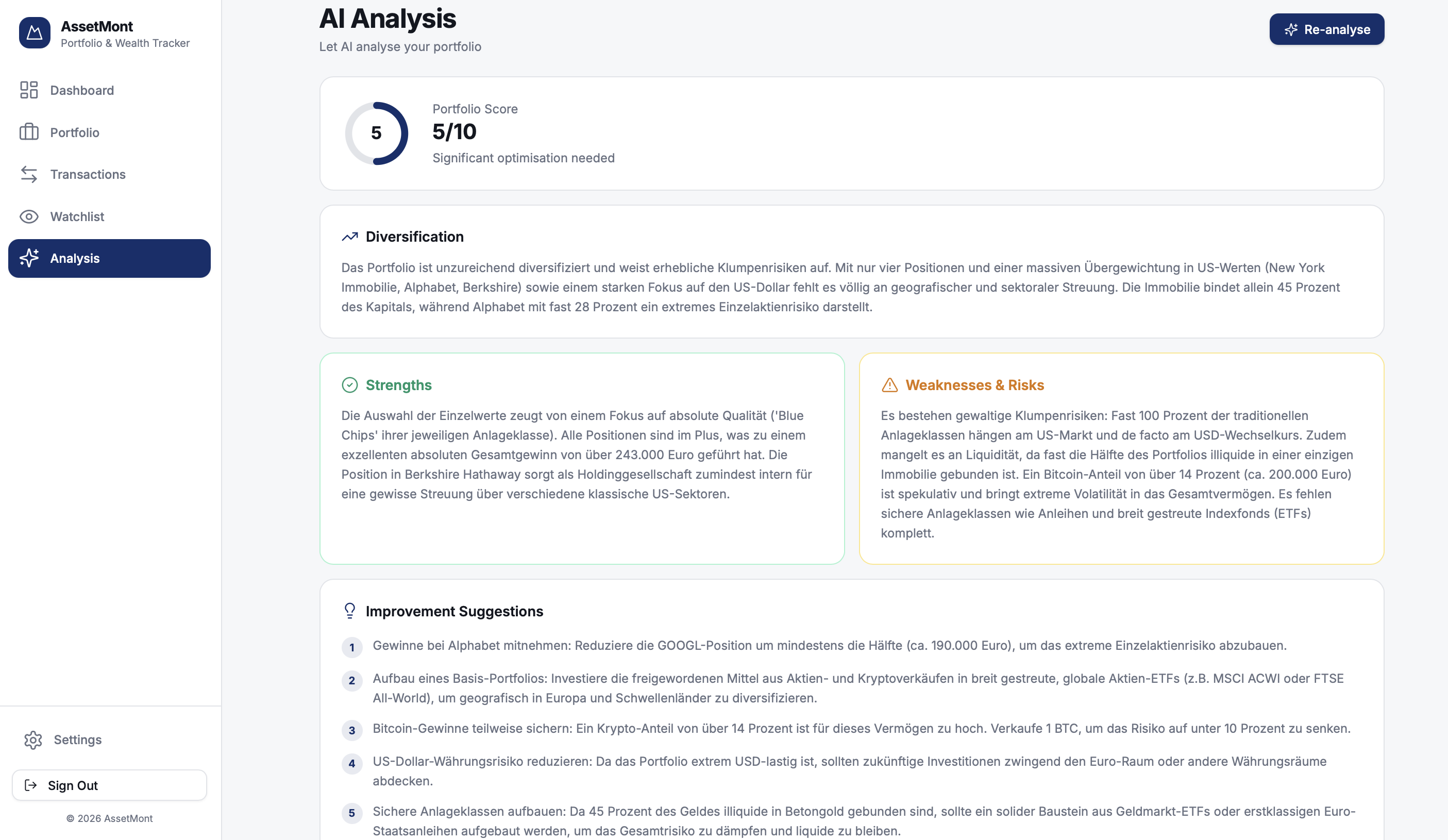 AssetMont — Portfolio & Wealth Tracker gallery image