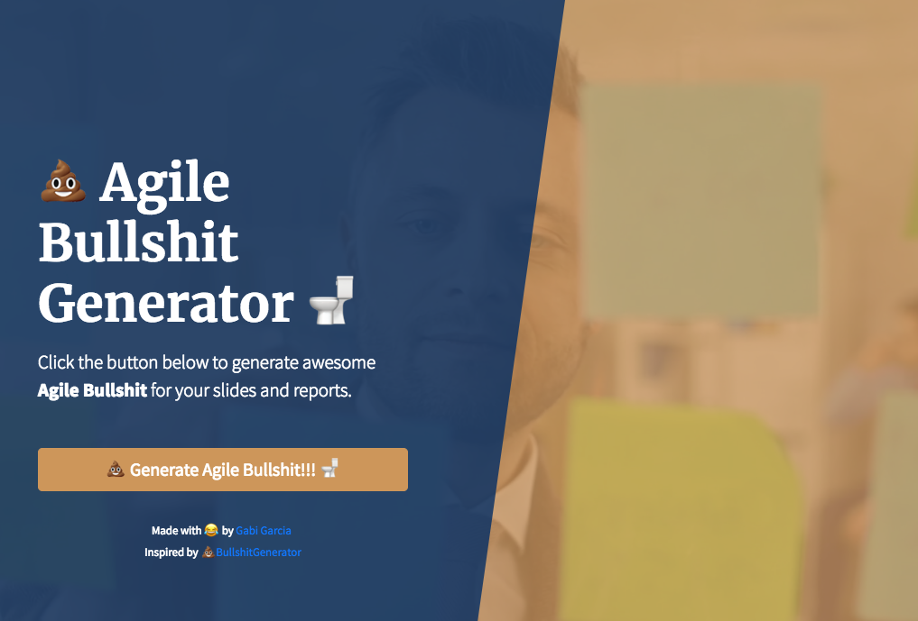 Agile bullshit Generator gallery image