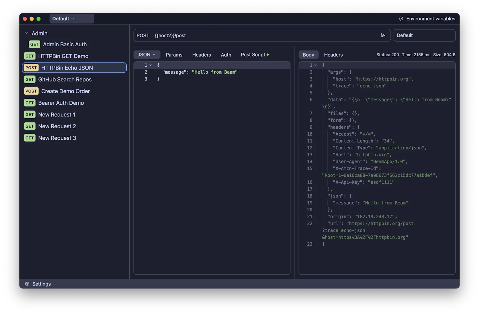 Beam screenshot 2