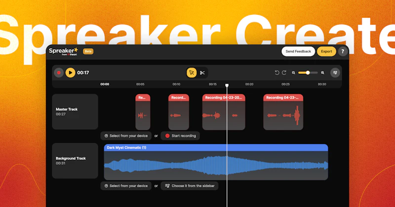 Spreaker Create | Free Podcast Editor screenshot 1