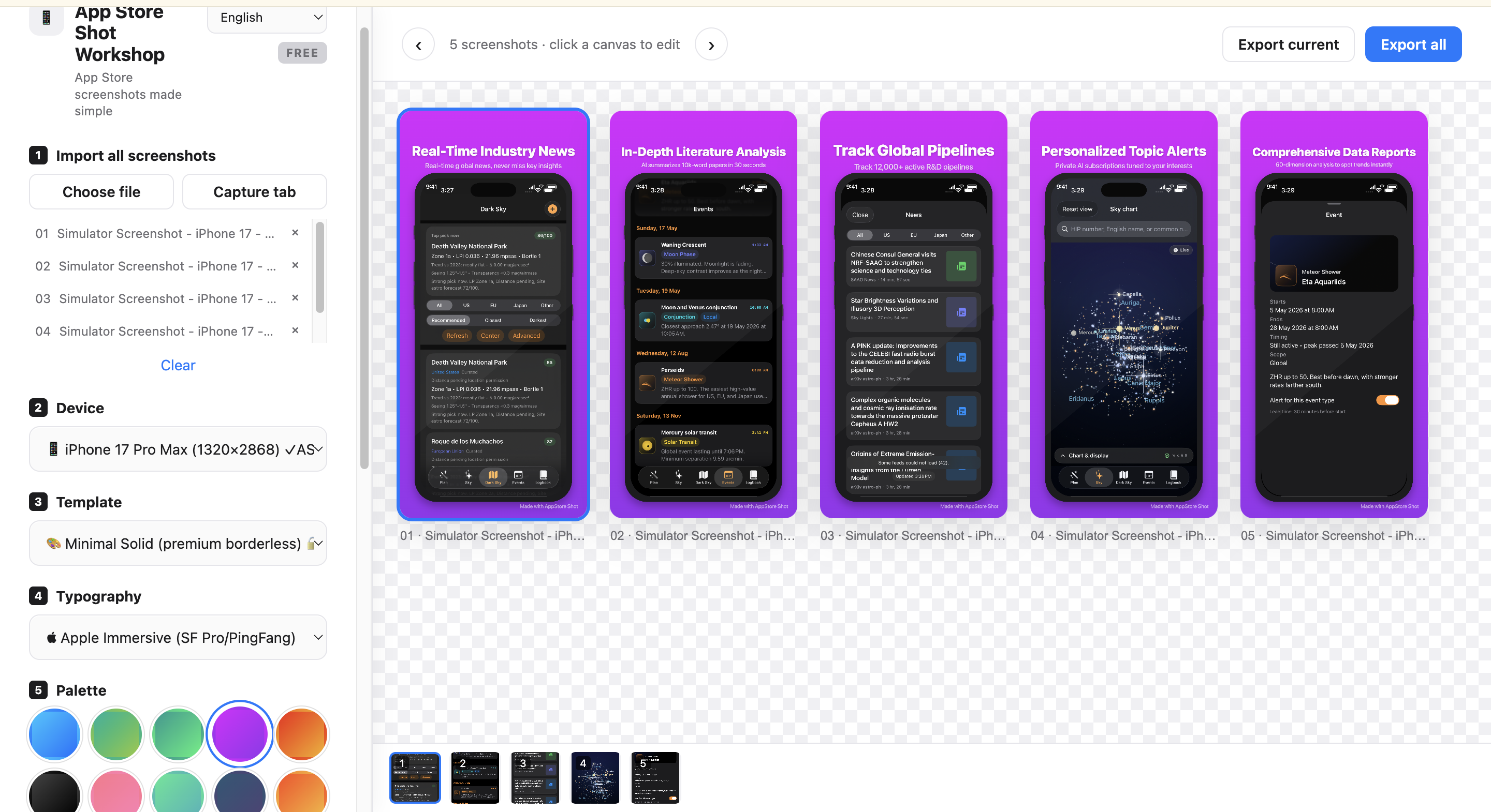 App Store Shot Workshop gallery image