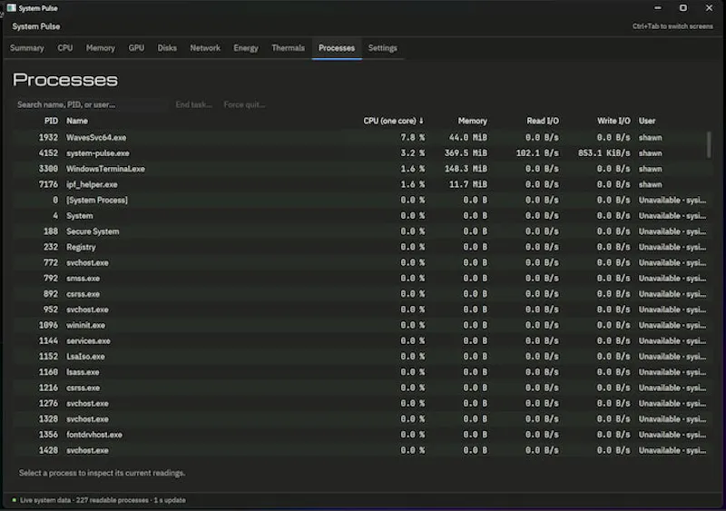 System Pulse screenshot 5