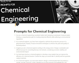 ChatGPT Prompts for Chemical Engineering gallery image