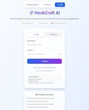 AI Hook writer Hookcraft gallery image
