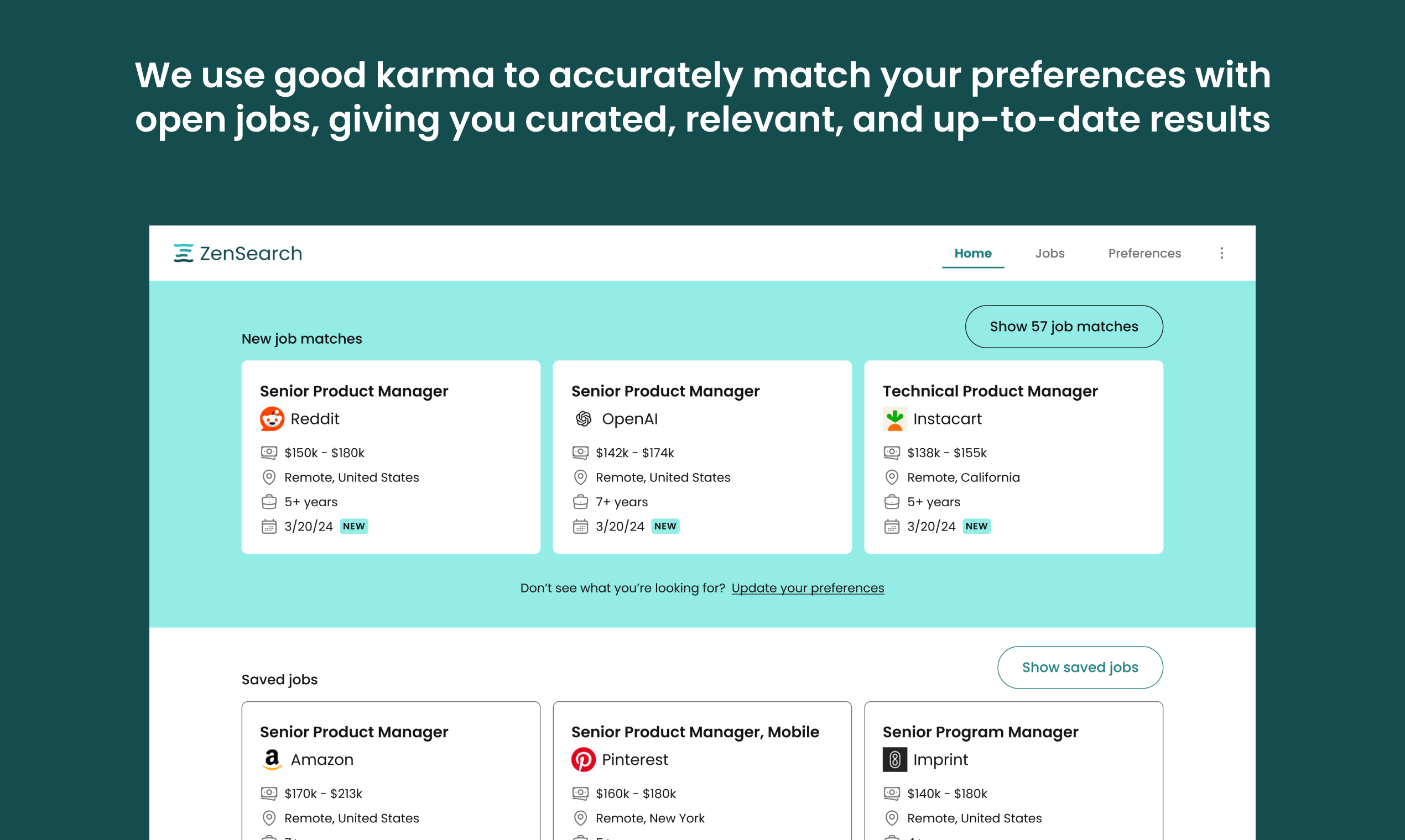 Mídia 2 de Zensearch - Uma experiência consciente para encontrar trabalho focada no candidato a emprego
