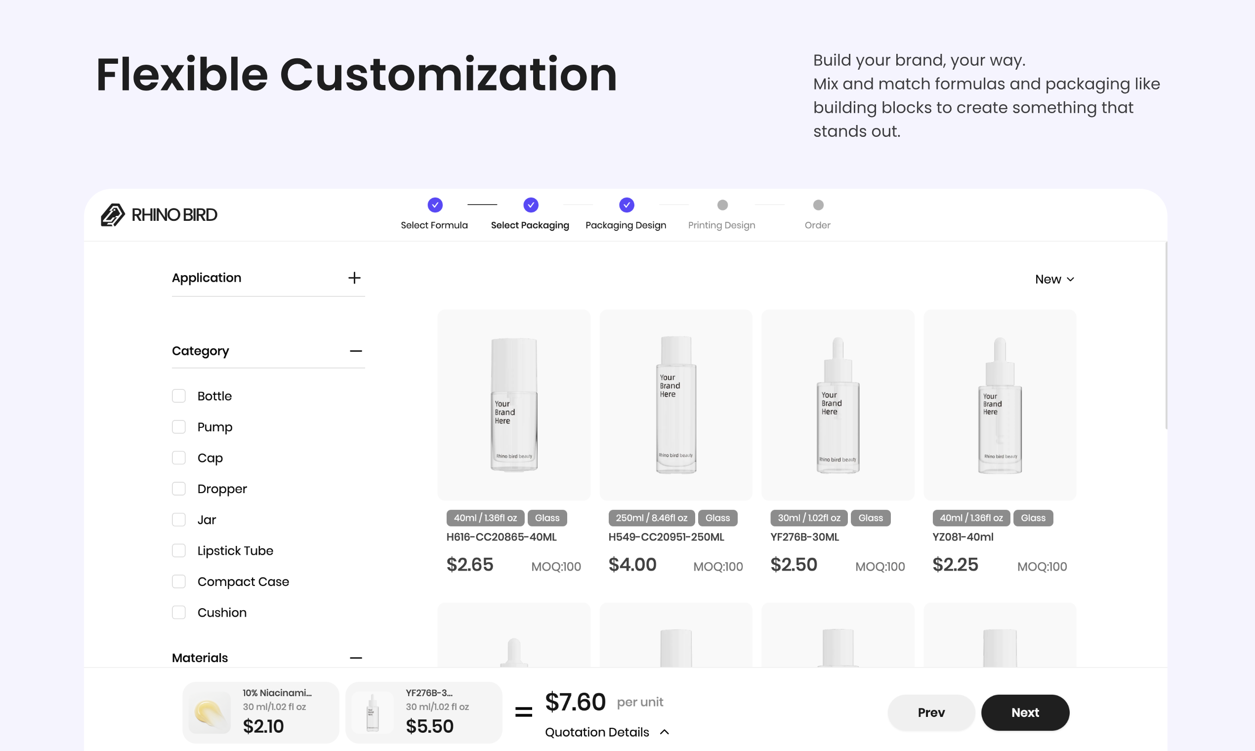 Rhinobirdbeauty - Screenshot 3 showing product features and functionality
