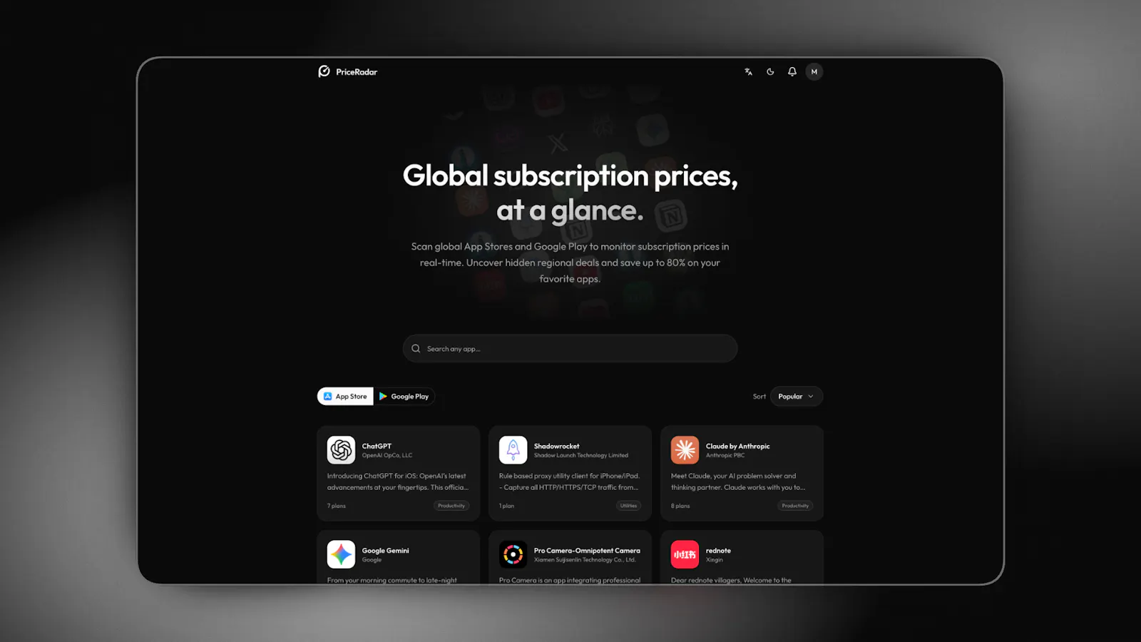 PriceRadar screenshot 3