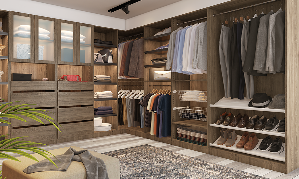 Design de vestidor de lujo California