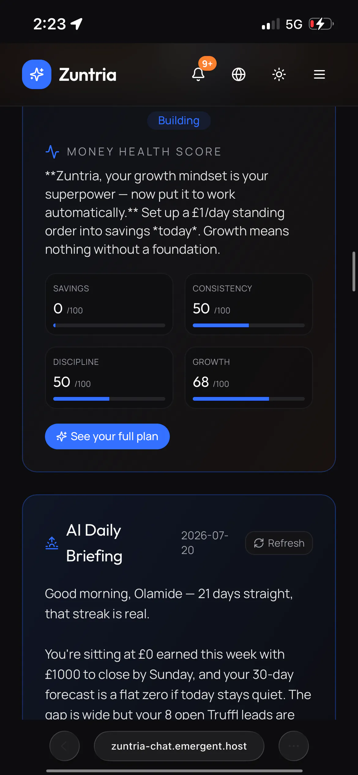 Zuntria — AI Success Operating System 截图 8