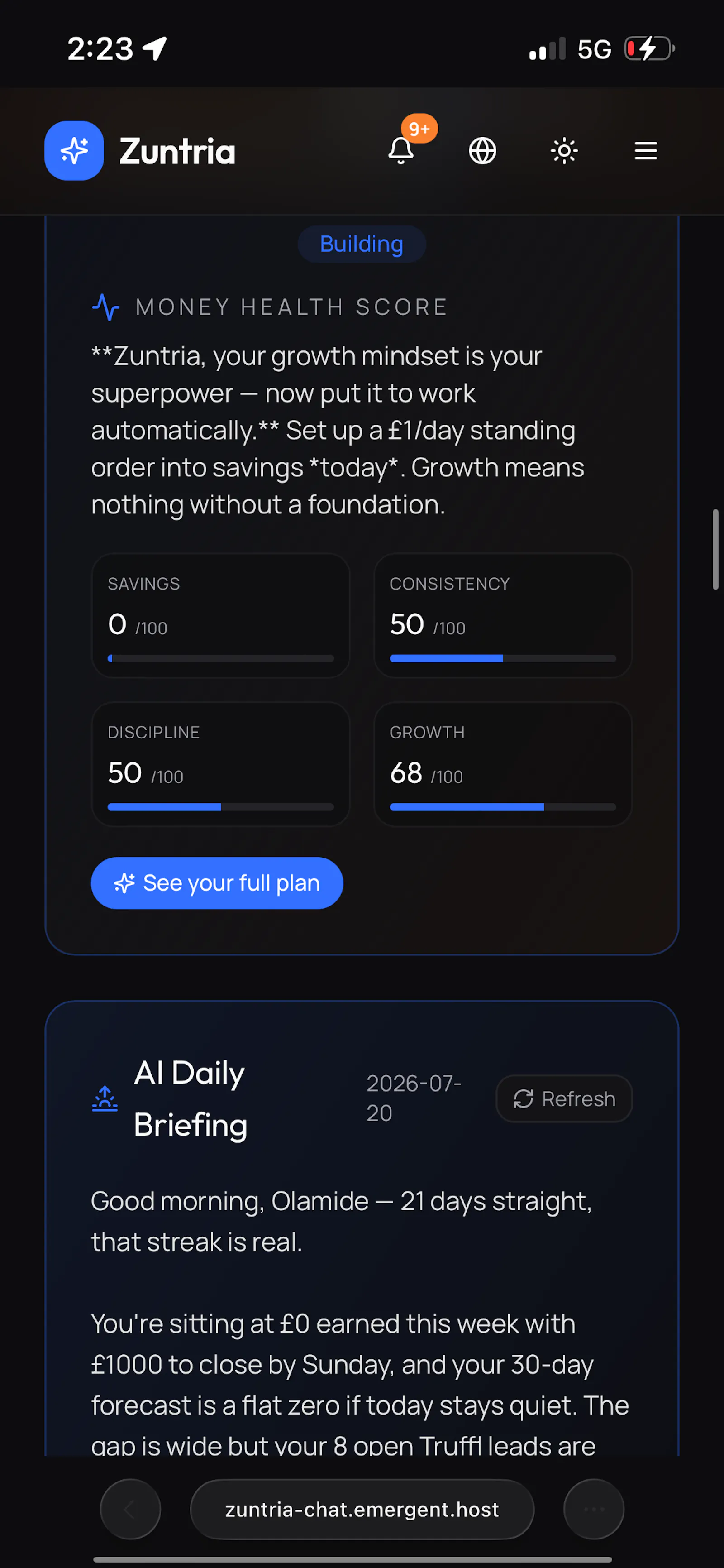 Zuntria — AI Success Operating System screenshot 8