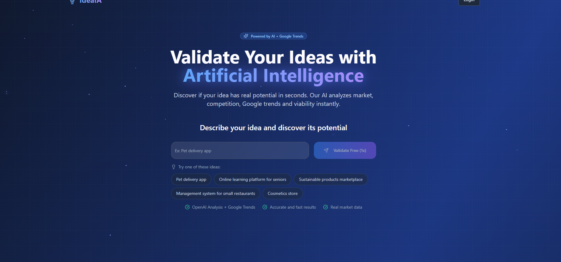 La idea - Herramienta de validación con AI para empresarios ahorrar tiempo media 1