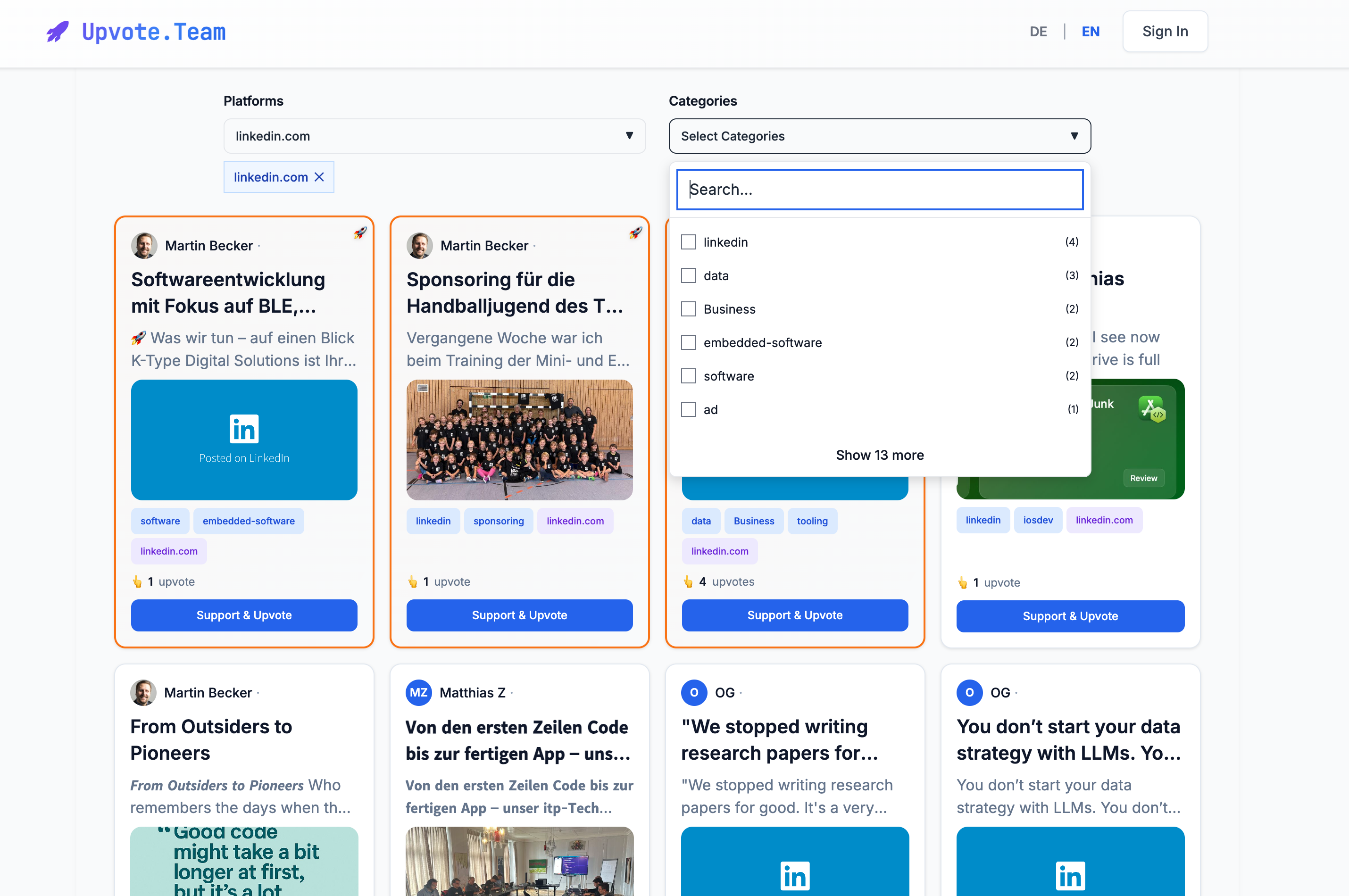 Upvote.Team gallery image