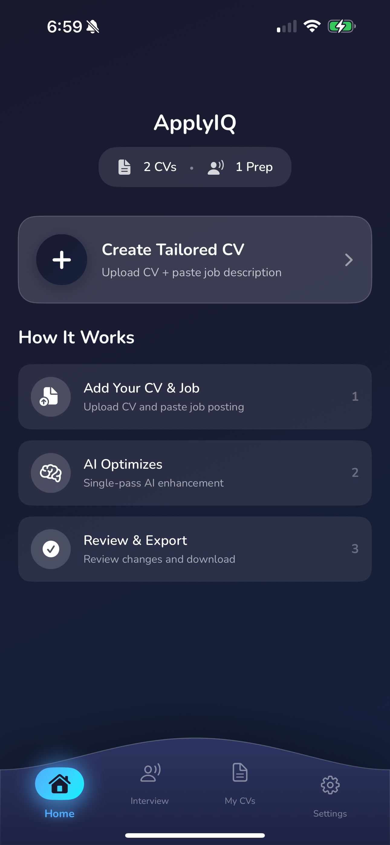 ApplyIQ - Main product screenshot demonstrating key features and user interface