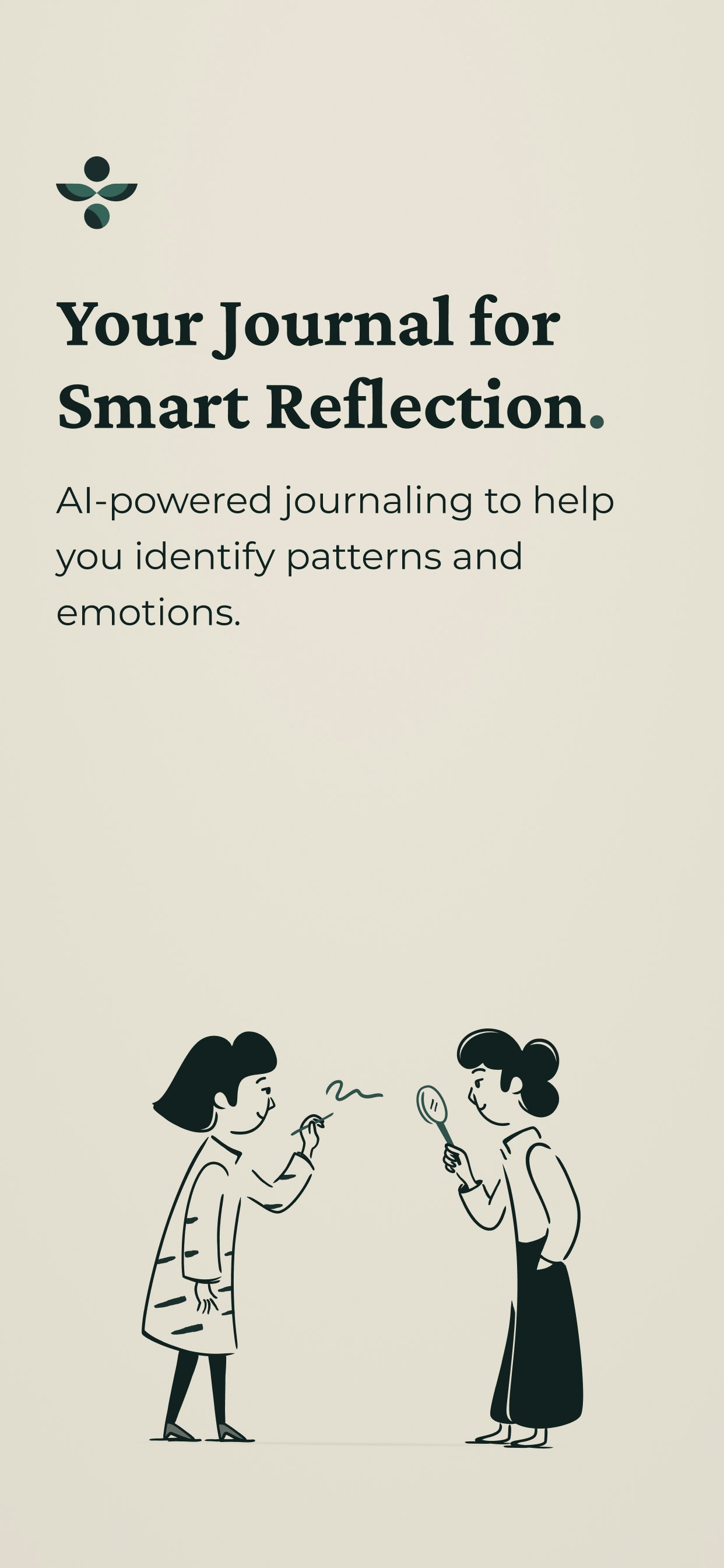 Mindbrew: Your AI Journal - Main screenshot showing features and interface